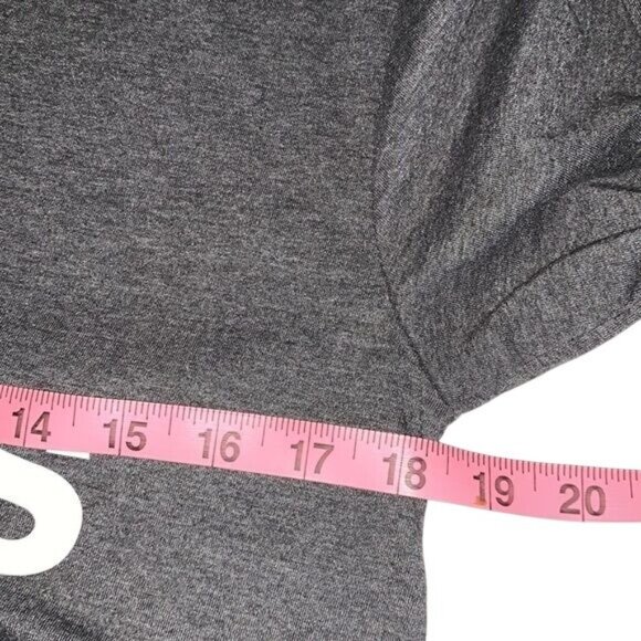 Adidas Mens Golf Long Sleeve Shirt Gray White Logo Polyester Cotton S - Picture 7 of 8